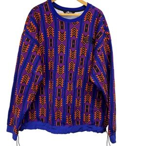 The North Face Mens XXL 92 RAGE Aztec Print Fleece Crewneck Sweatshirt NWOT